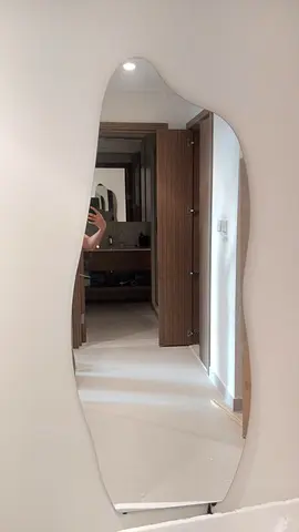 Brand new irregular shapes Large Decorative mirror with three colors led 170*70 cm