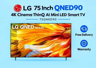 LG 75 inch QNED90 4K Mini LED Smart TV