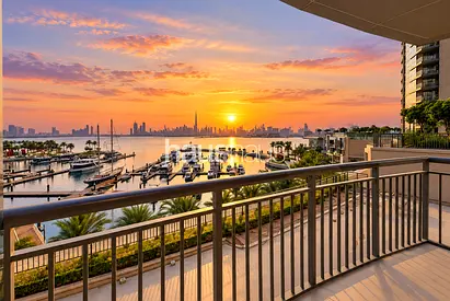 1 in 1 Rare 3BR | Low Floor | Marina & Burj View
