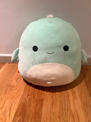 Squishmallow. Soft mint green plush turtle