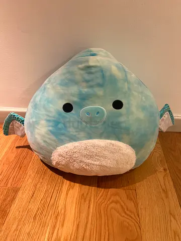 Squishmallow. Large Blue Plush Stuffed toy