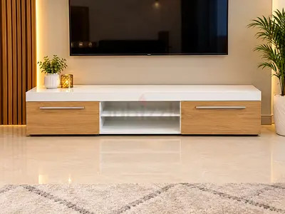 Modern TV Stand with Storage Drawers