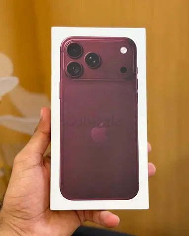 A Brand new sealed iPhone 18 pro max 256 GB burgundy color Middle East version .