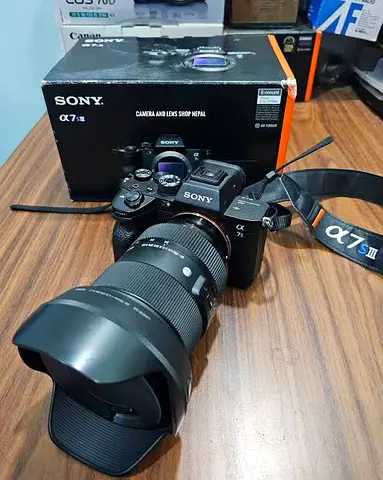 Sony a7S III Mirrorless Camera with Full-Frame Lens and Original Box with lense 24-70