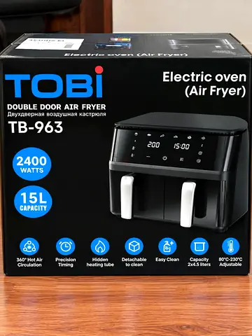 Digital Air Fryer, 2×4.5L Drawers,