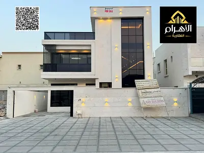 Luxury modern villa in Al-Yasmeen on the main street | 5 master bedrooms | Large rooftop terrace | Electricity and water included