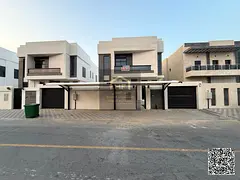 Brand New Luxury Villa for Rent in Al Zahia, Ajman | First Occupant – Central A/C | 5 Bedrooms + M