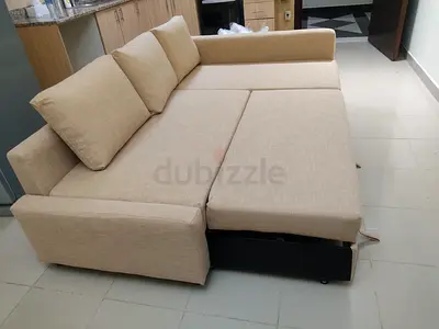 Ikea L Shape Sofa cum bed with big storage in L