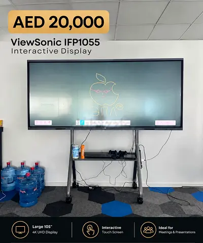 ViewSonic IFP105S 5K Ultra Interactive with trolley cart for sale
