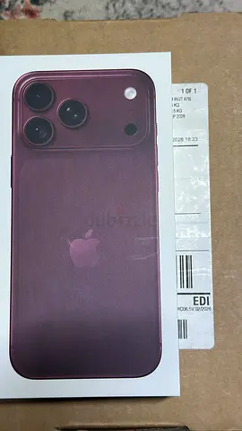 iPhone 18 Pro max (burgundy ) - Boxed, Unused UAE version