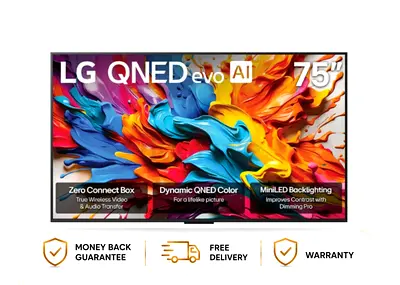 LG 75 Inch QNED9 evo AI MiniLED 4K 120Hz Smart TV 2025 Model 75QNED9MA6A