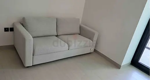 Modern Light beige Two Seater Sofa bed