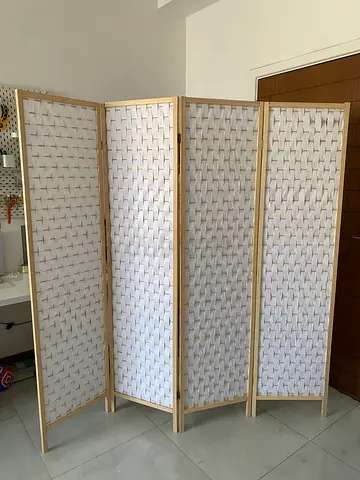 Room diviser in real wood
