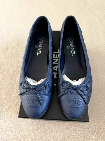 Authentic Chanel Ballet Flats Size 40