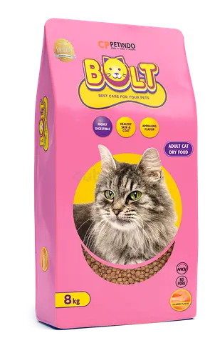 BOLT Adult Cat Food Salmon Round Kibble 8 Kg