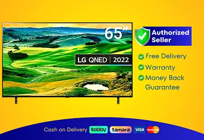 LG 65 inch TV Smart QNED - 4K, 65QNED80