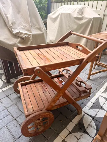 Solid wood buffet tray