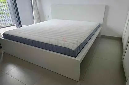 IKEA king size bed with mattress and storage drawers