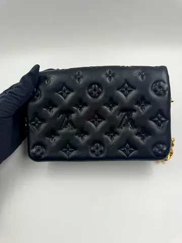 Louis Vuitton Coussin black with gold chain
