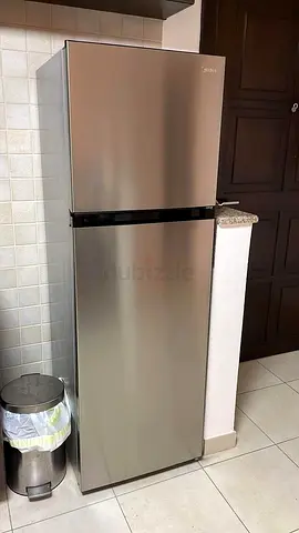 Stainless steel body two door refrigerator excellent condition for sale