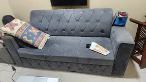 5 seater sofa, fridge, 1 double coat & mattress, 1 single coat & mattress- Urgent sale - 1700