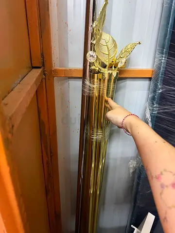 Curtain rods gold