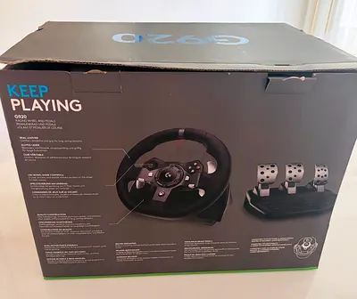 Logitech G920 Driving Force Racing Wheel with Pedals (Xbox/PC) - Boxed