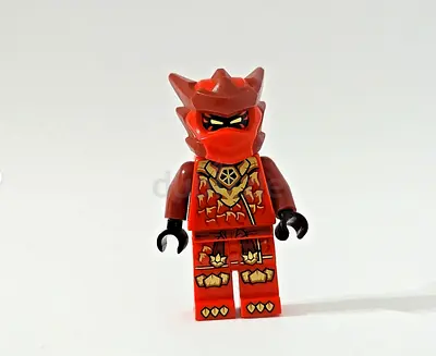 Red Dragon Minifigure with Small Red Dragon Build (LEGO-style)
