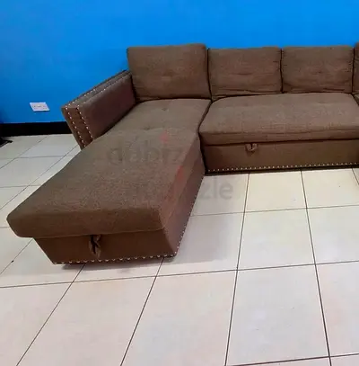 L shape sofa bed with storage