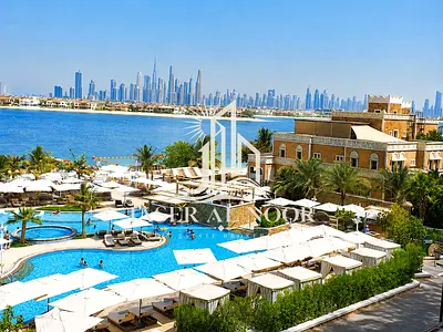 شقة بغرفتي نوم | مجمع بلقيس السكني B | إطلالات على البحر والمسبح والمارينا | غير مفروشة