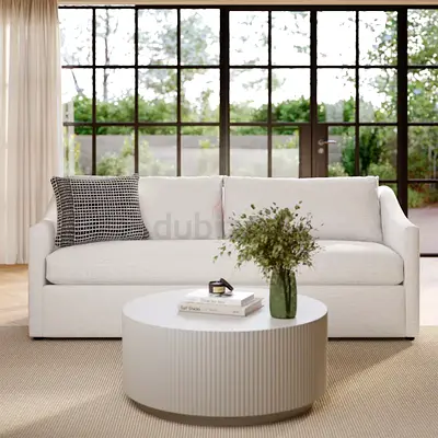 Slide armrest 2 seater sofa
