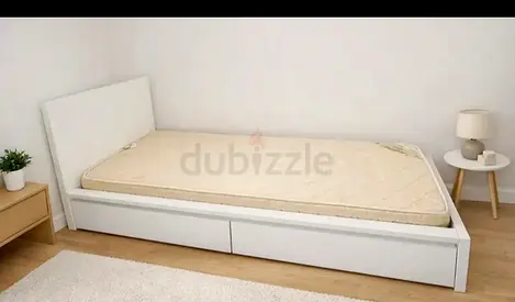 IKEA single size bed with mattress