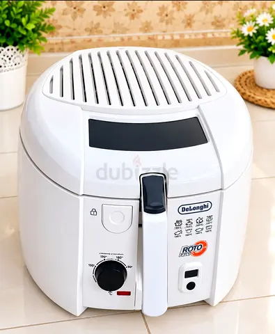 De'Longhi Roto Air Fryer - Compact White, Good Condition