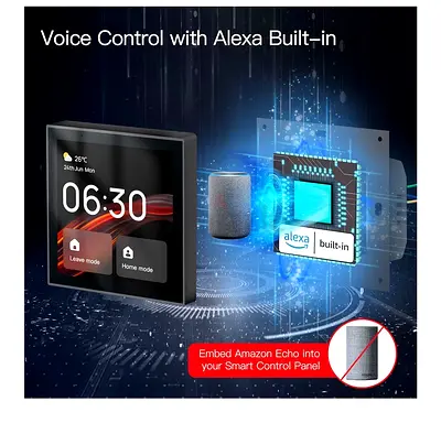 Moes Smart home control panel - integrated zigbee gateway and Alexa- NEVER USED - Original package