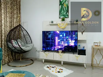 Two bedrooms, a living room, and a maid's room for rent in Al-Taawun.
