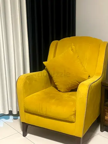 Mustard Yellow Accent Armchair – AED 200