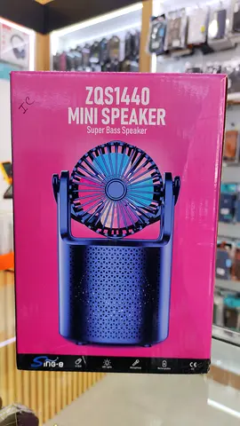 ZQS1440 Mini Bluetooth Speaker with Built-in Fan - New in Box
