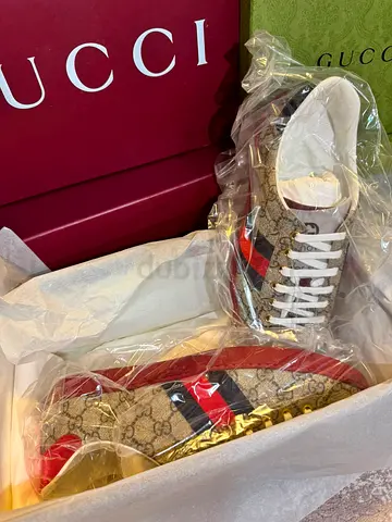 Gucci GG Supreme Men's Sneakers - New with Box