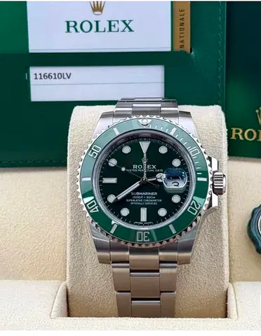 Rolex Submariner Date Stainless Steel Green Dial & Bezel (master c)