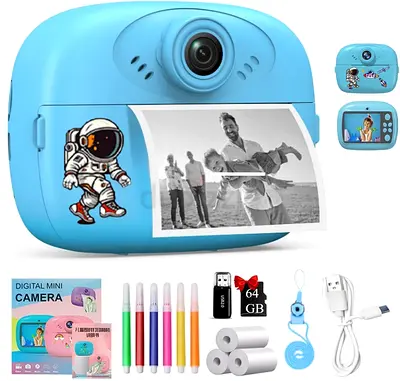 Kids Instant Print Camera with Thermal Printer