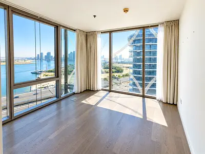 Spacious 3BR Apartment | D1 Tower | Panoramic Water & City Views | Unfurnished Corner Layout