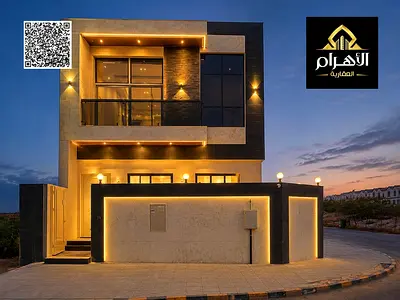 فيلا زاوية جاهزة للسكن فوراً | كهرباء ومياه ومكيفات مشمولة تملك حر لجميع الجنسيات  بدفعه اولي 10% فقط وقسط شهري 6000 درهم