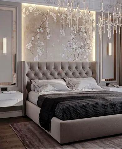 High Quality Luxury King Size Bed Including Spring Mattress