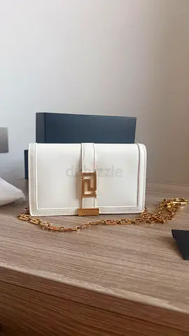 Versace Greca Godess mini bag white gold