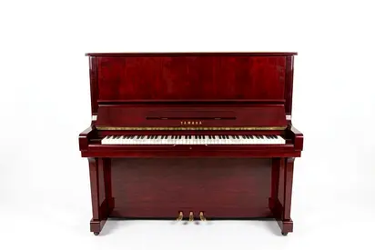 Yamaha U3 Upright Piano - Striking Red Mahogany Finish (Made in Japan)
