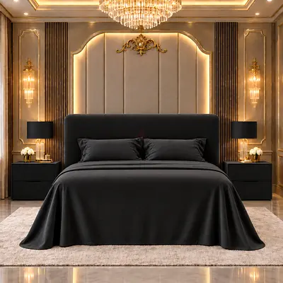 New Modern Upholstered queen Bed with Headboard storage bed and luxury Queen size bed