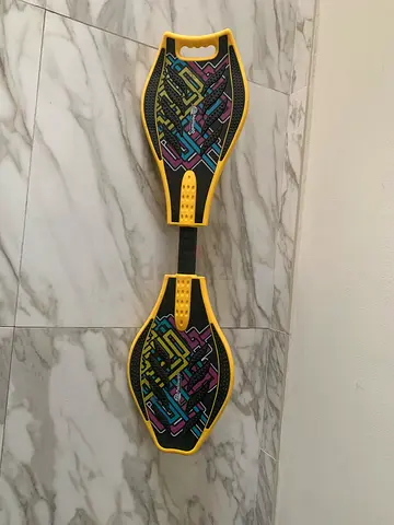Used Yellow Waveboard / Caster Board - Good Condition