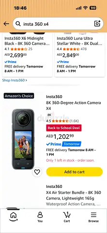 Insta360 X4 360° Action Camera - Excellent Condition