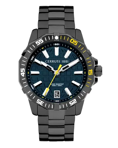 Cerruti 1881 Men’s Stainless Steel Sport Watch - Black Dial, Date