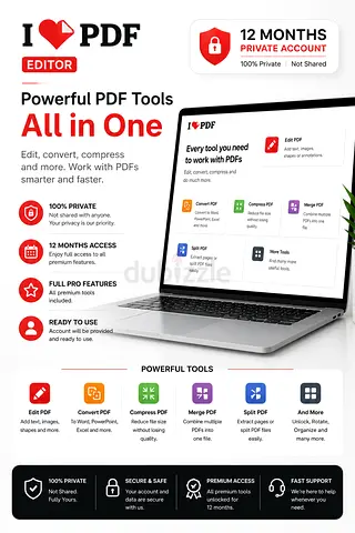 I Love PDF - 12 Months PDF Editor License (Digital)